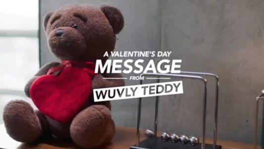 A Valentine’s Day Message From Wuvly Teddy